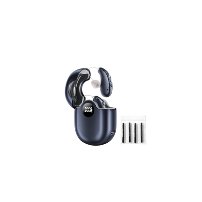 OTC Hearing Aids for Seniors, 16-Channel Digital Chip for Clear Speech Intelligent Noise Reduction & Anti-Howling, Invisible Comfortable 80Hrs Rechargeable Hearing Aid