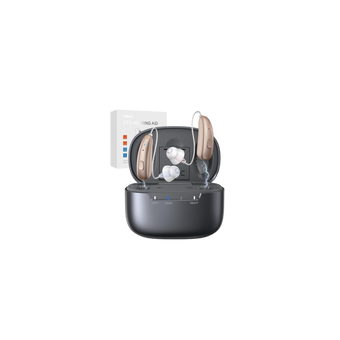 Rechargeable OTC Hearing Aids for Seniors with AI Noise Canceling