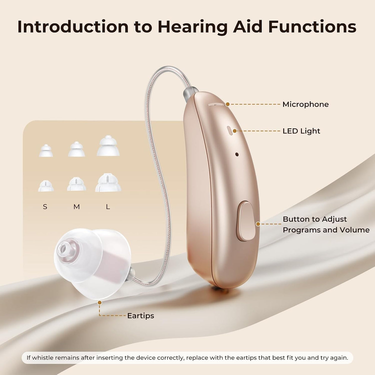 Rechargeable OTC Hearing Aids for Seniors with AI Noise Canceling