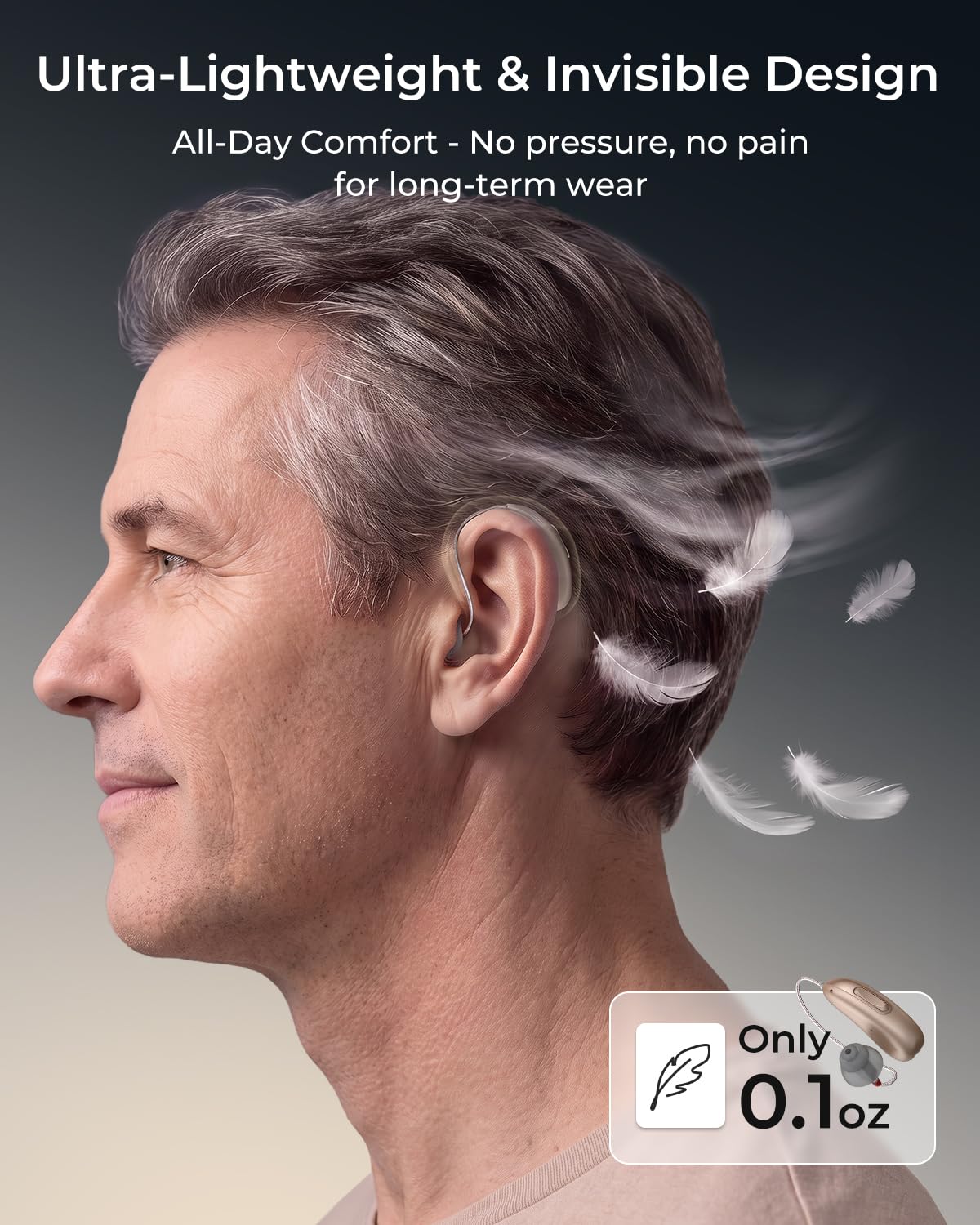 Rechargeable OTC Hearing Aids for Seniors & Adults with Clear Conversations