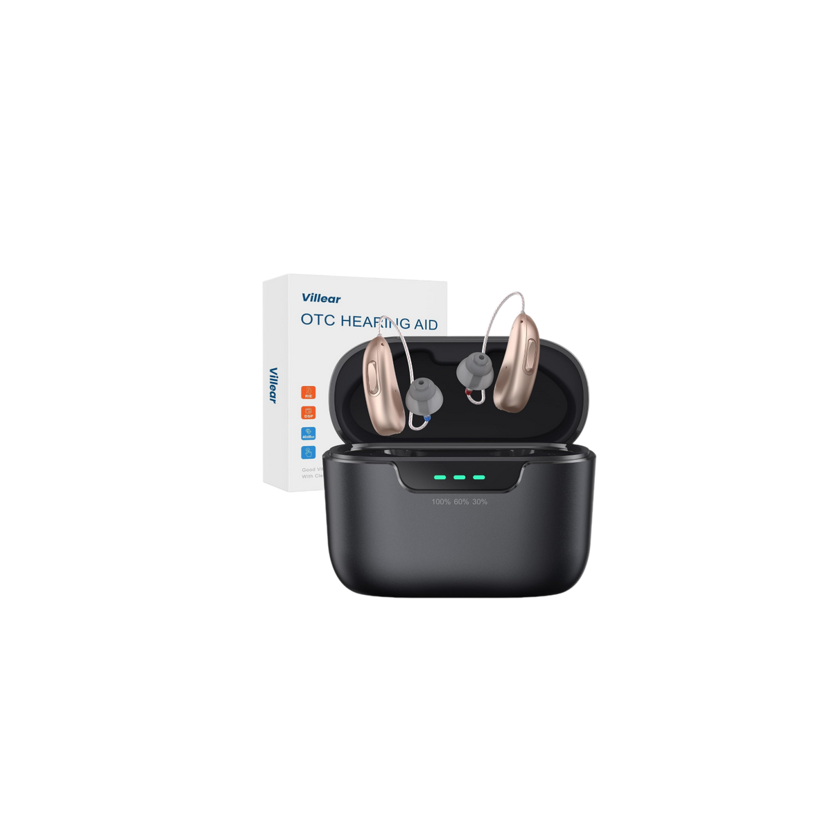 Rechargeable OTC Hearing Aids for Seniors & Adults with Clear Conversations